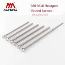 앙카볼트 외부 육각 확장 나사 304 스테인레스 스틸 외부 플랫 육각 헤드 기계 M6 M8 M10 M12 M16 200mm 180mm 길이 63, M12 X 200MM 2PCS