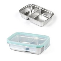 국내산 스텐304 퓨어 멀티직사각 500ml 밀폐용기 찬통