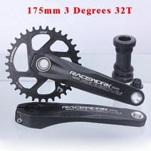 옴니움 크랭크 Racework 세트 sram gxp shimano 용 좁은 폭 mtb 체인링, 175mm 3도 32t