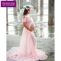 여자 빅사이즈 임산부 드레스 원피스 셀프 만삭 사진 촬영 주수원피스 여신 드레스