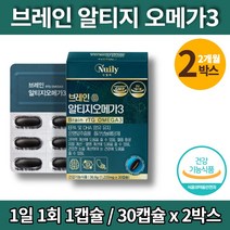 코스트코 프리미엄 징코 트루 알티지 오메가3 리 스리 RTG 생선오일 지방산 플라보놀배당체 GINKO 20대 30대 노인 영양제, 2박스