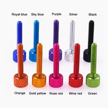 전산볼트 너트 연결 지지대 3개 6 #-32*20mm UNC 거친 나사 널링 엄지 PCI 보드 컴퓨터 케이스 DIY 알루미, 04 Wine red