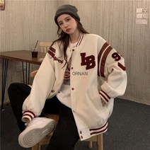 오르난 여성 가을 빅사이즈 베이직 야구 점퍼 R2479