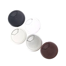 컴퓨터 선 홀캡 60mm 책상 마감 캡 원형 전선 구멍 커버 타공마개, 연갈색