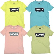 [리바이스키즈] 앞면에 배트윙 로고가 프린트 되어 있으며 새로운 컬러로 출시된 배트윙 반팔 티셔츠