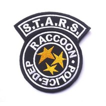 오바로크패치 3D 자수 패치 Biohazard S.T.A.R.S. 너구리 시티 전술 밀리터리 완장 의류