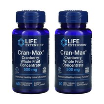 1+1 라이프익스땡션 크랜맥스 크랜베리추출물 500mg 60캡슐 고약사