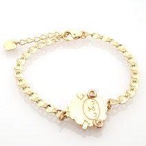 아가골드 14K 베12지신양양YP 미아방지팔찌 돌선물 아기백일선물 양띠 BB438, 단품