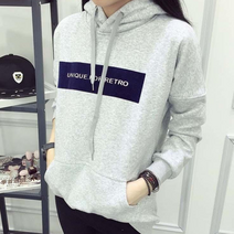 동자언니 bebedi 여성용 심플 이니셜 후드티