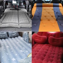 (골져스) 자동차 SUV RV전용 에어매트 스포티지 카니발 쏘렌토 모하비 니로 셀토스 코나 뒷좌석 트렁크 어린이침대 캠핑침대 악세사리 차량 인테리어 차박 용품, 1 G_인플레이션, G_레드와인