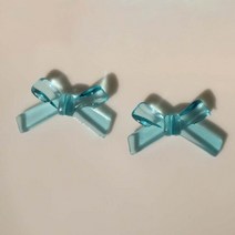 나비 넥타이 모양 아크릴 비즈 수제 DIY 액세서리 20 개/묶음 21x35mm 투명 매듭 플랫백 라인석 보석 만들기, [01] 20Pcs, [02] B