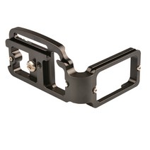 Nikon D750 카메라 나사 전문가 용 금속 수직 플레이트 L 브래킷, 10x7.8x4.9cm, 검정, 알류미늄