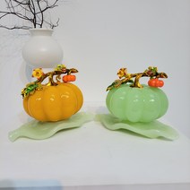 행운을 부르는 옥 호박장식품 대 2종 오픈선물 개업선물 집들이 부모님 효도선물, 옥빛그린색