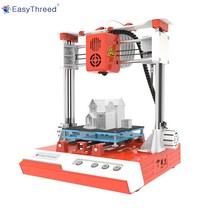 목업제작 3D프린터 EasyThreed K1 미니 데스크탑 어린이 3D 프린터 100100100mm 음소거 인쇄TF 카드 포함 어린이용 PLA 샘플 필라멘트 초급, 주황색, 우리를