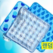 쿨 방석 인견원단 40x40cm 아이스 얼음 쿨 애견 통풍 방석 매트 무늬랜덤, 인견쿨방석_40*40_1개