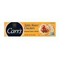 Carrs 테이블 워터 크래커 120g 4팩 로스티드 갈릭 앤 허브 Carrs Table Water Crackers Roasted, 4개