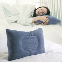 1+1 스마트 기능성 피그먼트 솜베개, 블루