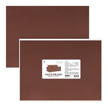 일상공감 커버하게 가죽스티커 2종, 1세트 (2매입), 라이트브라운, 1개
