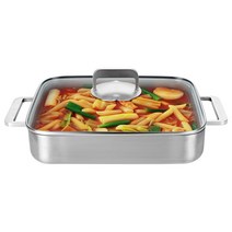 쿡에버 스테인레스 사각팬 글라스 커버