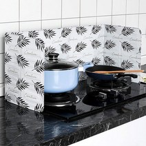 세련된디자인 위생적인 주방용 기름막이 경첩식 코펫, 1개, 화이트