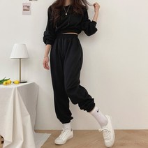 [SET/개별 가능] 보이핏 후드 크롭 조거 트레이닝 세트 6컬러