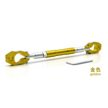 핸들 크로스바 스트럿바 멀티바 튜닝용품 오토바이 바이크 PCX 봉지걸이 거치대 가로바 브라켓 연결바 댐퍼, 핸들 크로스바_노랑