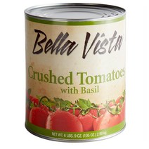 벨라 비스타 #10 캔 크러쉬드 토마토 위드 바질 2.98kg 6개 Bella Vista Can Crushed Tomatoes with Basil - 6 per case