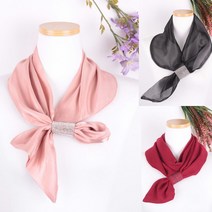 은창]특가세일/한정수량/랜덤배송 고리 보석 스카프 머플러 목도리 마후라 가을 겨울 실크 레이스 주름 면