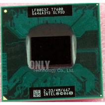 파워딜 인텔 CPU 노트북 코어 2 Duo T7600 4M 소켓 479 캐시/2.33GHz/667 듀얼 프로세서 지원 94, 한개옵션0