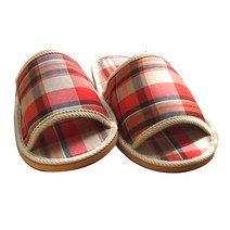 MJ트레이딩 체크실내화, 레드