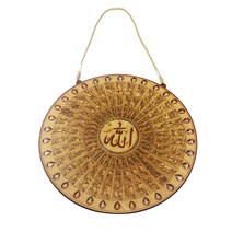 Lasser Bairam 펜던트 공예를위한 절묘한 나무 장식품 Corban Festival Circle 목재 로그 색상 장식 크리 에이 티브 선물 JM01824, ,JM01824