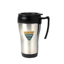 중원 진공 머그컵 420ml, 실버, 1개