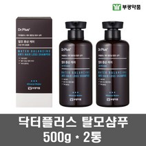닥터플러스 탈모증상케어 샴푸 탈모예방샴푸 저자극 두피 각질 비듬완화 지성 건성 병풀 모근강화 기능성 식물성 약산성 가는모발 머리카락 모발굵기 M자 남성 여성, 2통