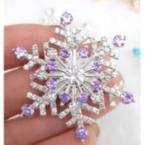 골프악세사리 골프볼마커 샤이니 눈꽃마크 골프마커, 퍼플