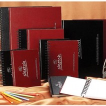 아트앤디자인 양장스케치북 트윈링 제본 B5