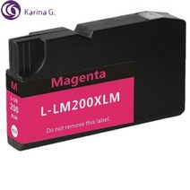 Lexmark 200XL LM200 LM-200 LM 200 잉크 카트리지 슈트 OfficeEdge Pro4000c Pro4000 Pro5500 Pro5500t 용, [04] 2PCS Magenta