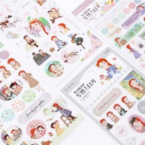 아트박스/위드미 빨강머리앤 투명스티커 ver.2, 앤의아침