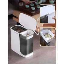 쓰레기통 가정용 거실 고급 분리 뚜껑 분리수거함 재활용 휴지통 쓰레기 분리수거, D