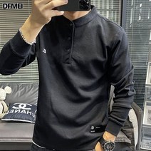 DFMEI 남성 맨투맨 추동 레터링 자수 캐주얼 코디 남성복 레깅스