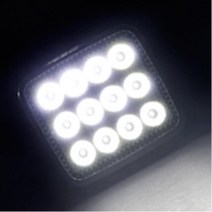 차량용 LED 써치라이트 화물차 선박 견인차 12V 24V 관광버스 윙바디 2.5톤 렉카차 캠핑카 작업장 공장 산업현장 용달차 포터 조명 자동차, SJ 201 레드1개