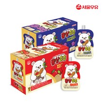 서울우유 홍삼츄츄 사과배 블루베리포도100ml 2종30팩, 홍삼츄츄 블루베리&포도 100ml 30팩