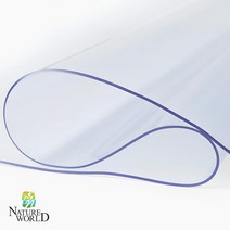 네이처월드 유리대용 투명 데스크매트 테이블 매트 책상 식탁 PVC 주방 방수 테이블보, (폭40cm)_1개5cm, 두께 3mm
