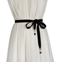 천 코트 자켓용 벨트 허리 여성 띠 쁘띠 매듭 장식 쁘띠 원피스 여 벨티드 리본 레드