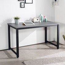 인퍼니처 S1컴퓨터책상 회의용테이블 사무용책상 철재책상 조립식책상 회사 일자 학생, 1200블랙그레이