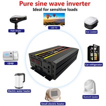 JG 차량인버터 도란스 10000W 피크 순수 사인파 전원 인버터 12V 24V ~ 110V 220V 태양광 시스템 가정용, 04 24v to 110v