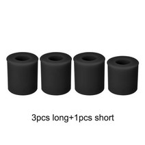 3d프린터 노즐 펜 부품 4 PCS/set 뜨거운 침대 레벨링 열 실리콘 솔리드 스페이서 플랫폼 레벨러 CR-10/ CR10S CR-X Ende-3 3D 프린터, 1 Set_Black 1short 3long