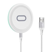 ANNIBER Qi 15W C타입 고속 무선충전기 패드 갤럭시 Z플립7/