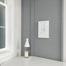 프리베리빙 셀프 인테리어 공간분리 이동식 원목 가벽 파티션 타공 무타공 타입선택 400mm, 타공-그레이