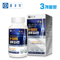 관절 연골 영양제 종근당 N 아세틸 글루코사민 90정 3개월분 nag 50대 60대 부모님 어르신 노인 무릎 건강 선물, 1병