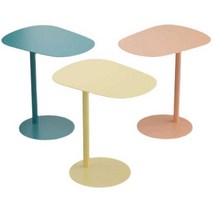 철제 사이드테이블 거실 침대 티테이블 카페 철재, 플러스 사이즈 블루 70 높이